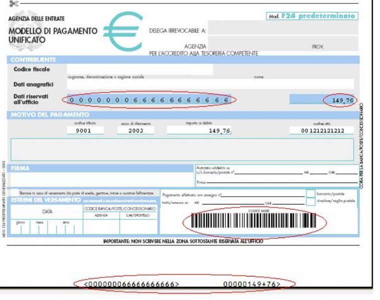 codice tributo 9001